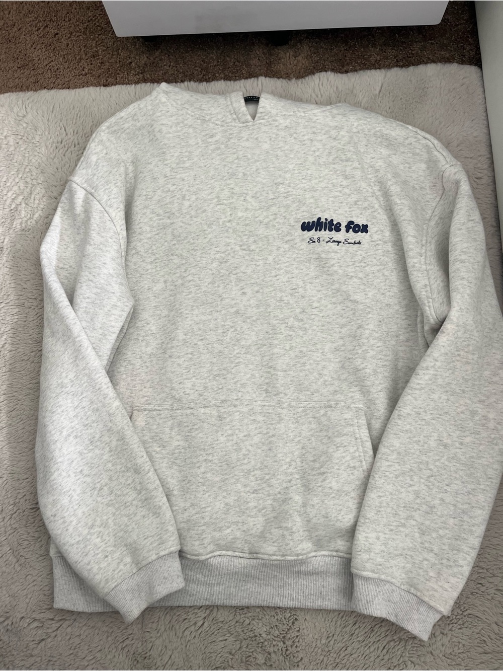 White Fox Gray Hoodie